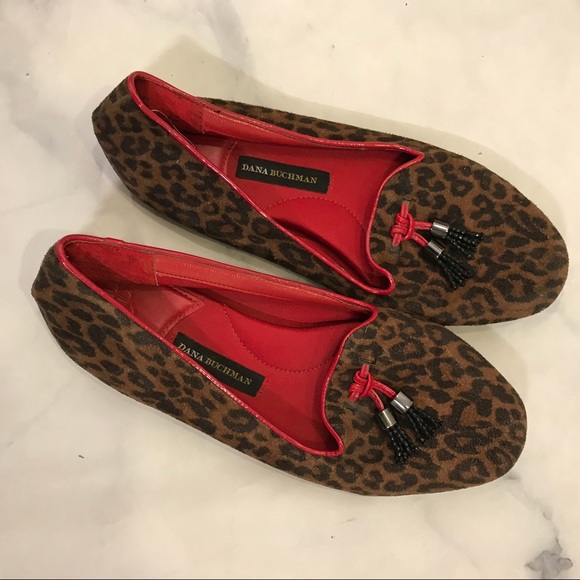 Dana Buchman red leopard flats 9.5 - Picture 6 of 6